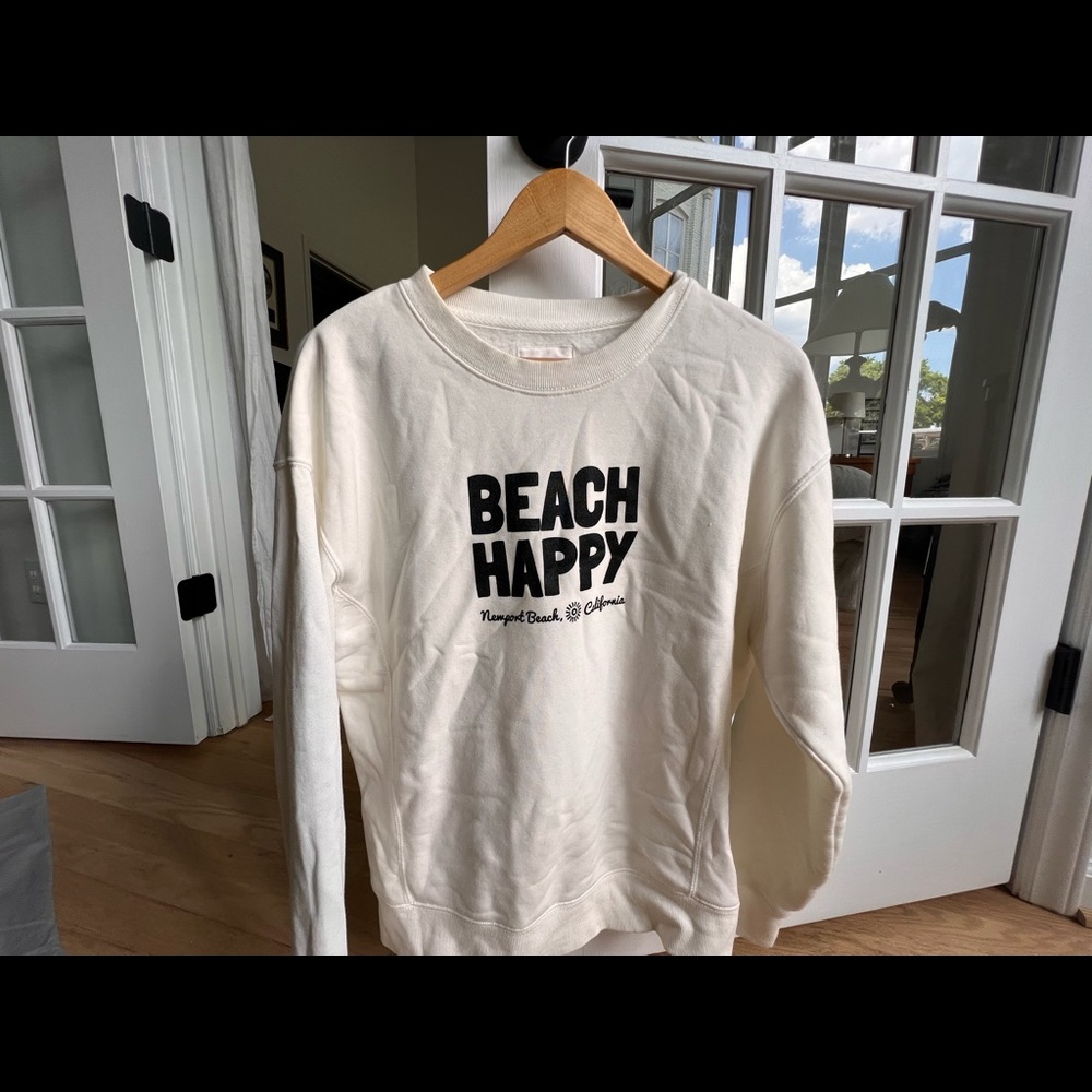 Beach happy crew neck